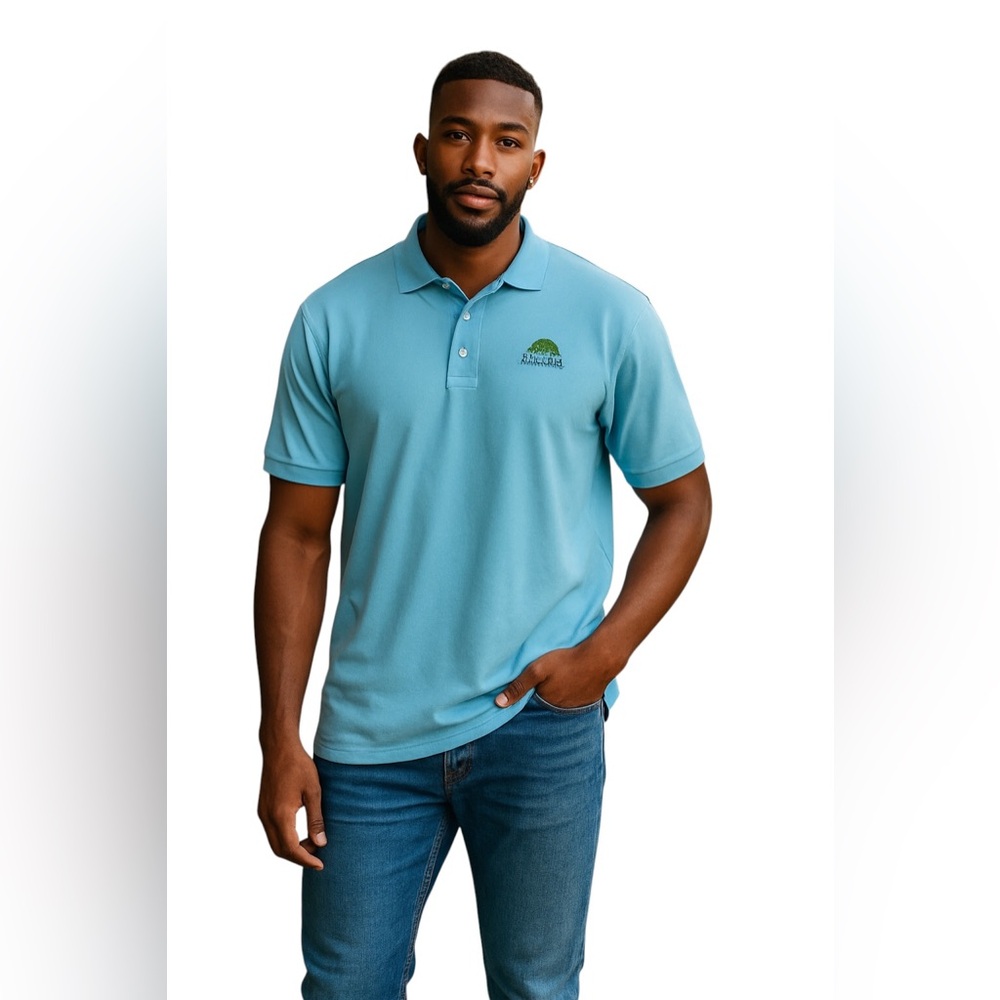 CALLAWAY GOLF POLO SHADY OAKS COUNTRY CLUB Size L Light Blue